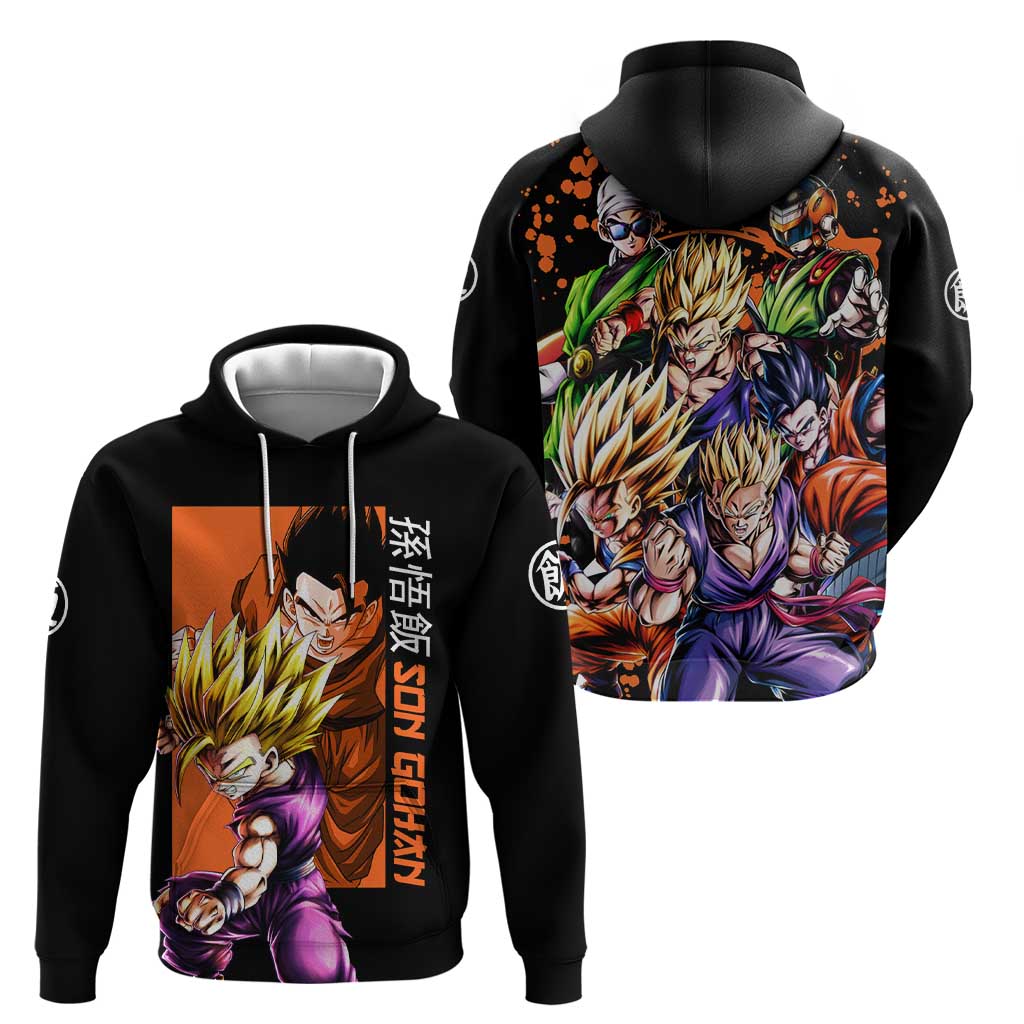 Son Gohan - Dragon Ball Zip Hoodie Anime Style