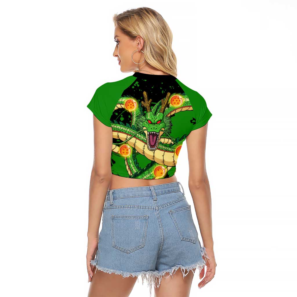 Shenron - Dragon Ball Raglan Cropped T Shirt Anime Style
