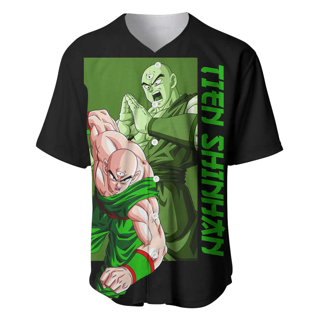 Tien Shinhan - Dragon Ball Z Baseball Jersey Anime Style