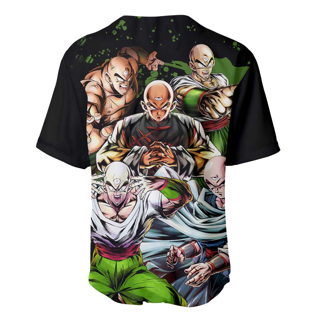 Tien Shinhan - Dragon Ball Z Baseball Jersey Anime Style