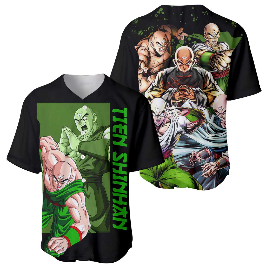 Tien Shinhan - Dragon Ball Z Baseball Jersey Anime Style