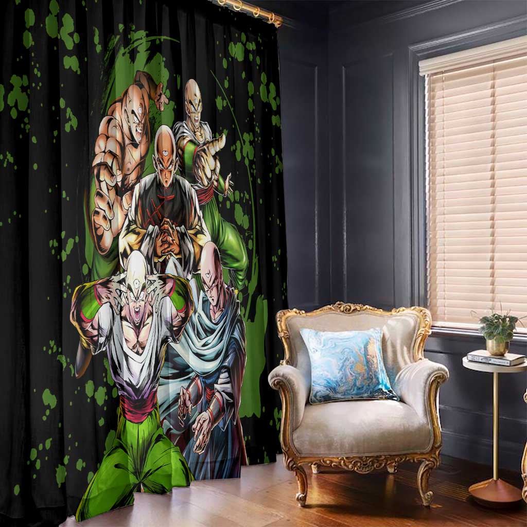 Tien Shinhan - Dragon Ball Z Window Curtain Anime Style