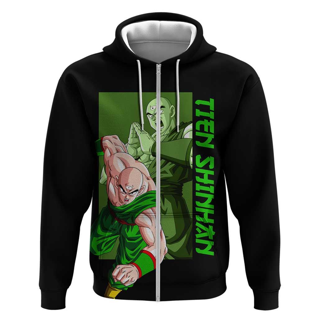 Tien Shinhan - Dragon Ball Z Zip Hoodie Anime Style