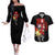 Jiren - Dragon Ball Couples Matching Off The Shoulder Long Sleeve Dress and Hawaiian Shirt Anime Style