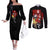 Jiren - Dragon Ball Couples Matching Off The Shoulder Long Sleeve Dress and Long Sleeve Button Shirt Anime Style