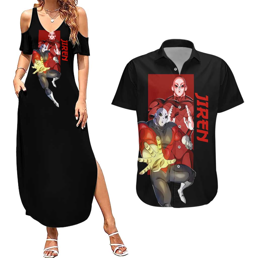 Jiren - Dragon Ball Couples Matching Summer Maxi Dress and Hawaiian Shirt Anime Style