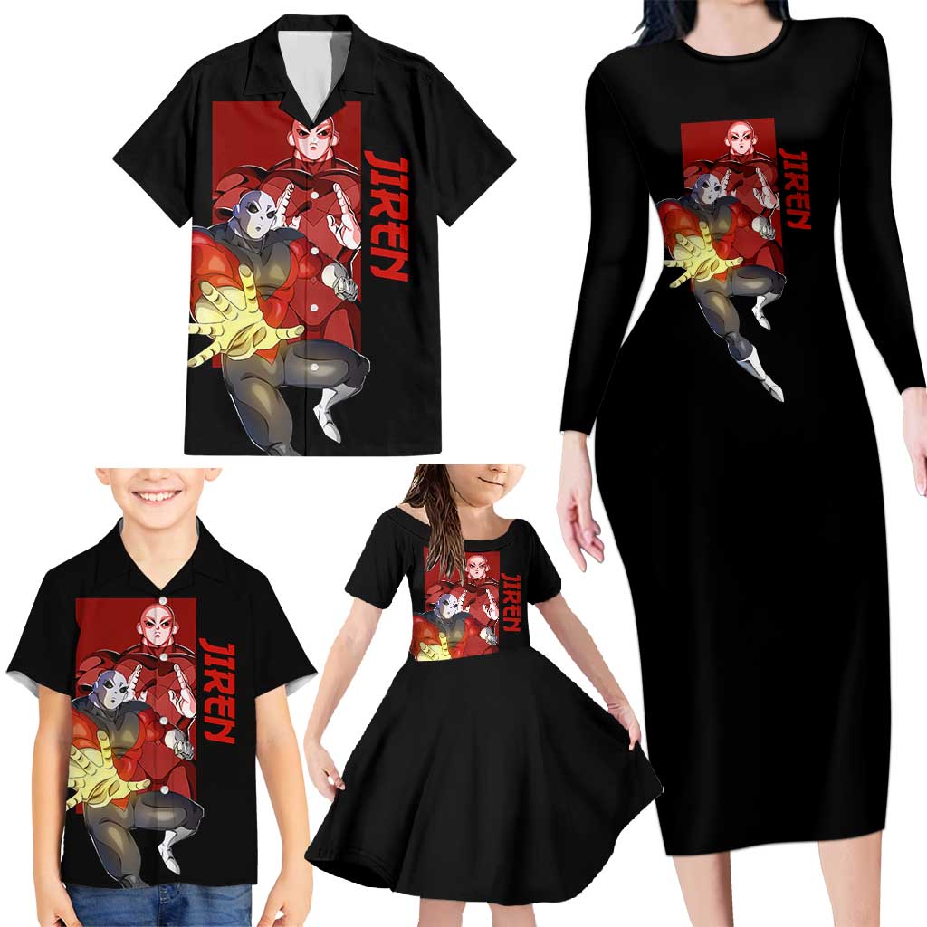Jiren - Dragon Ball Family Matching Long Sleeve Bodycon Dress and Hawaiian Shirt Anime Style