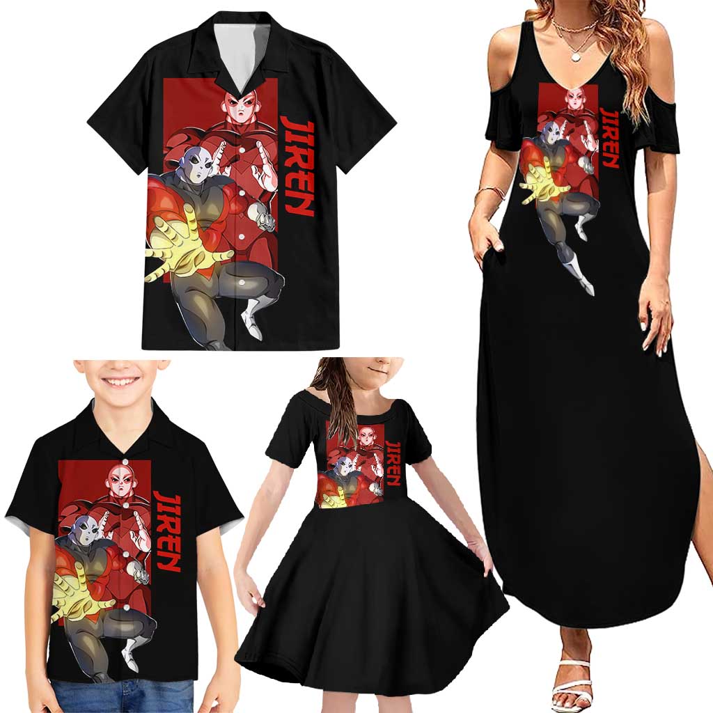 Jiren - Dragon Ball Family Matching Summer Maxi Dress and Hawaiian Shirt Anime Style