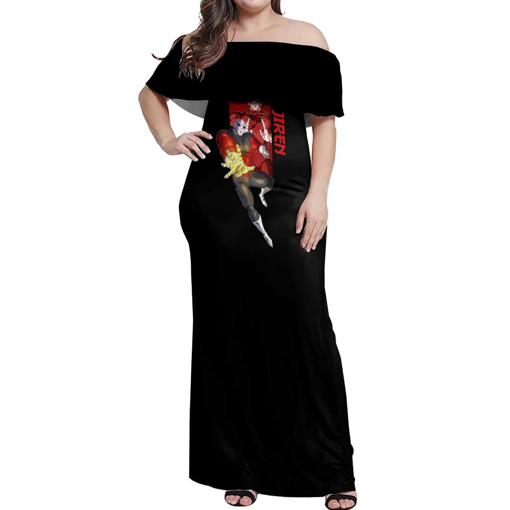 Jiren - Dragon Ball Off Shoulder Maxi Dress Anime Style