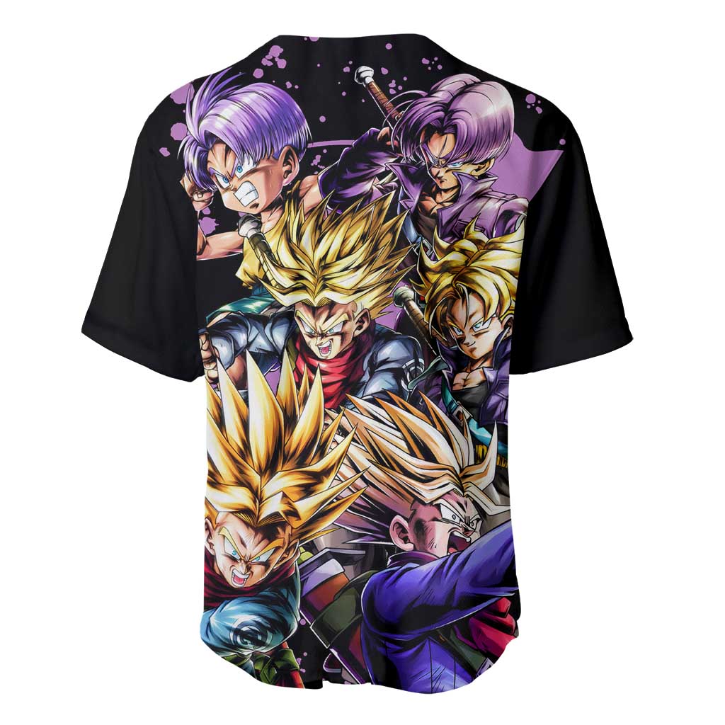 Trunks - Dragon Ball Z Baseball Jersey Anime Style
