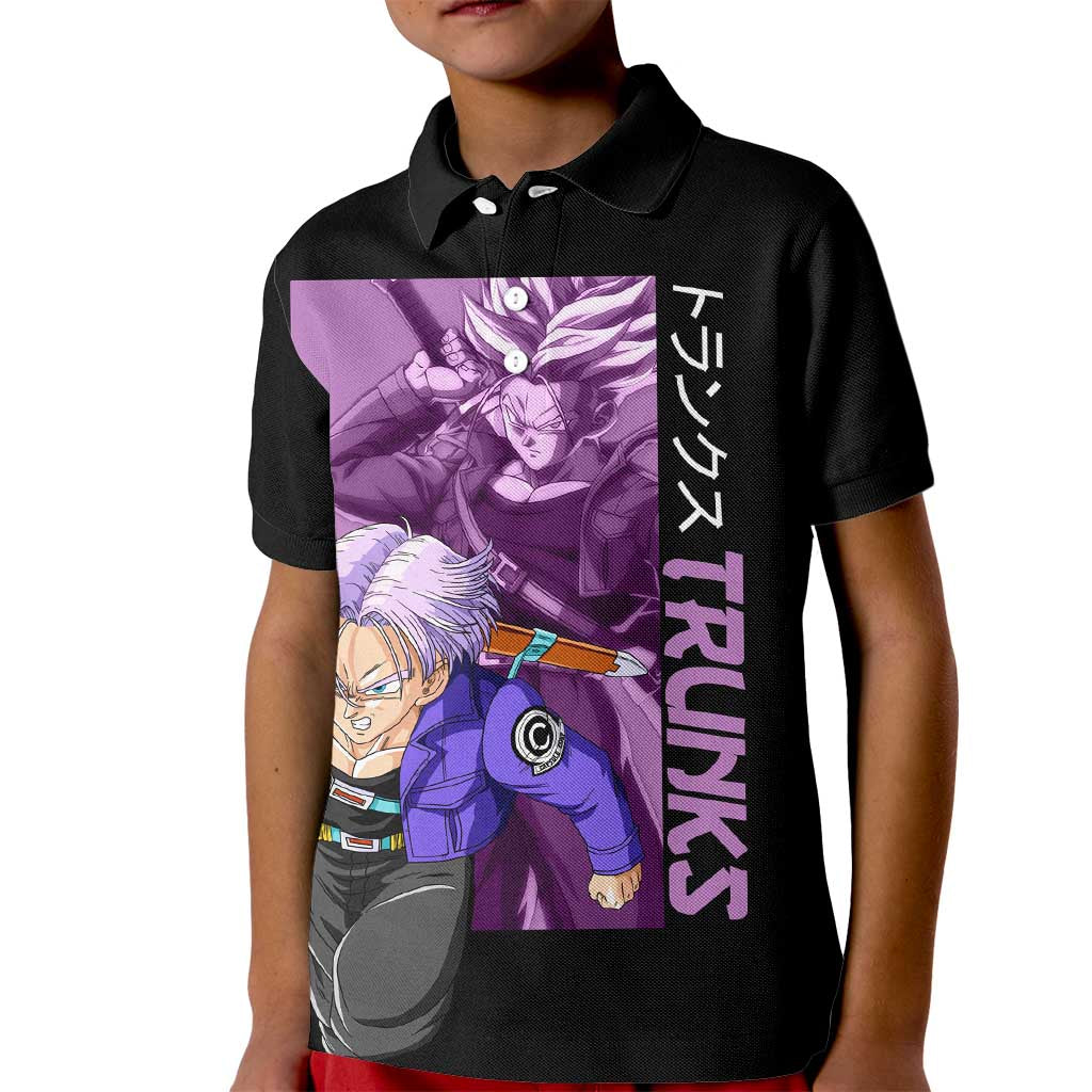 Trunks - Dragon Ball Z Kid Polo Shirt Anime Style