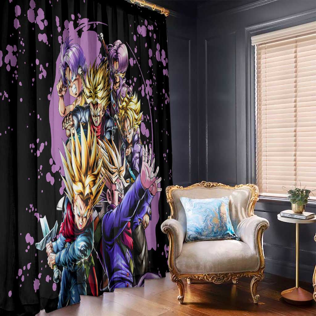 Trunks - Dragon Ball Z Window Curtain Anime Style