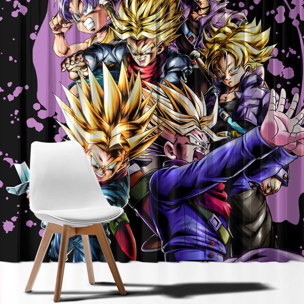 Trunks - Dragon Ball Z Window Curtain Anime Style