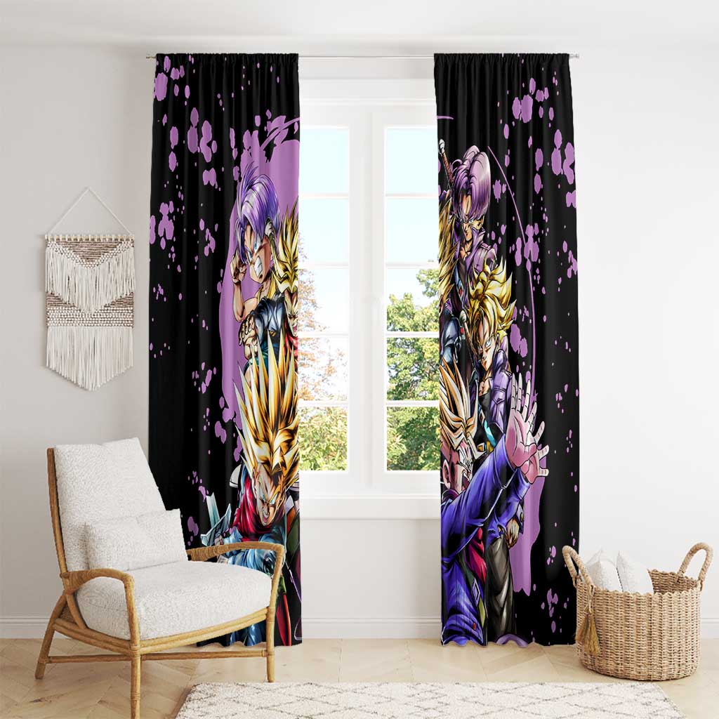 Trunks - Dragon Ball Z Window Curtain Anime Style