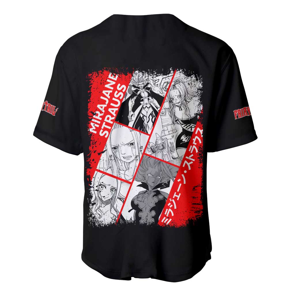 Mirajane Strauss - Fairy Tail Baseball Jersey Anime Style