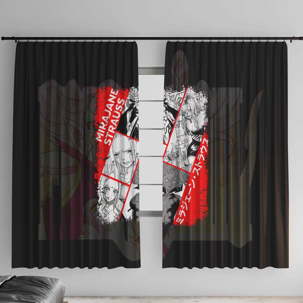 Mirajane Strauss - Fairy Tail Window Curtain Anime Style