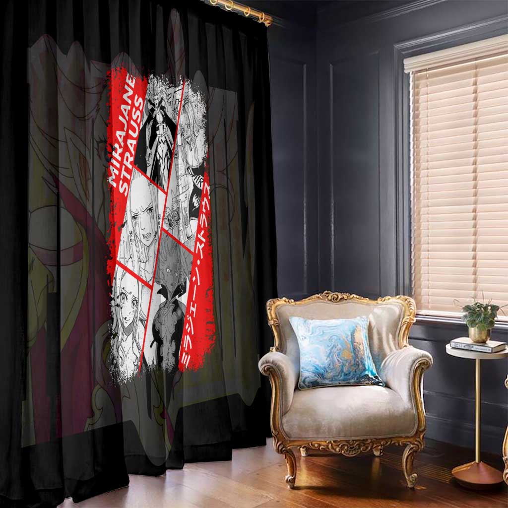 Mirajane Strauss - Fairy Tail Window Curtain Anime Style