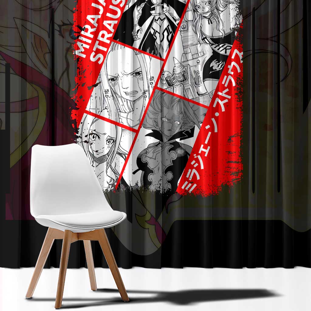 Mirajane Strauss - Fairy Tail Window Curtain Anime Style