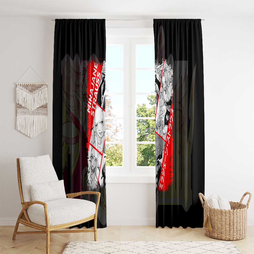 Mirajane Strauss - Fairy Tail Window Curtain Anime Style