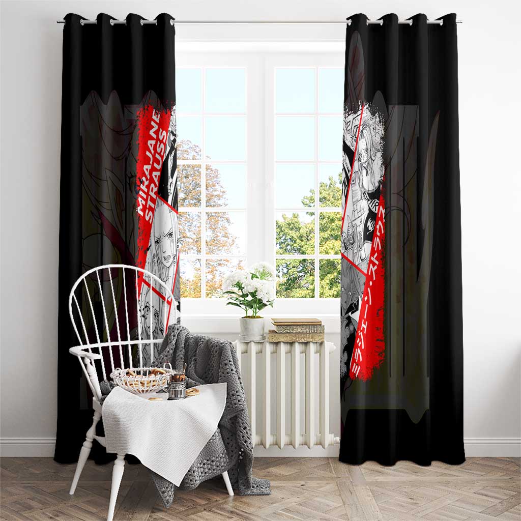 Mirajane Strauss - Fairy Tail Window Curtain Anime Style