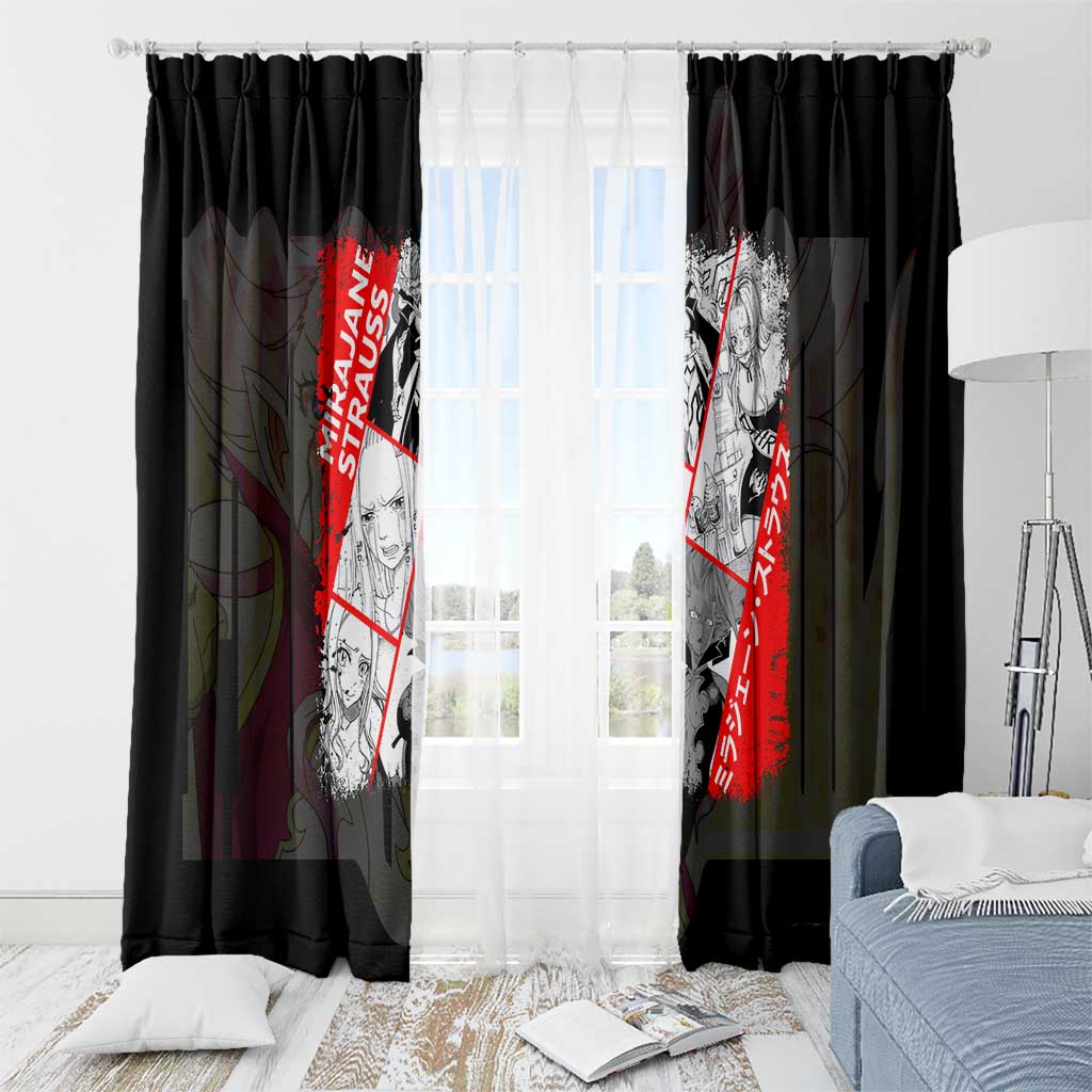Mirajane Strauss - Fairy Tail Window Curtain Anime Style