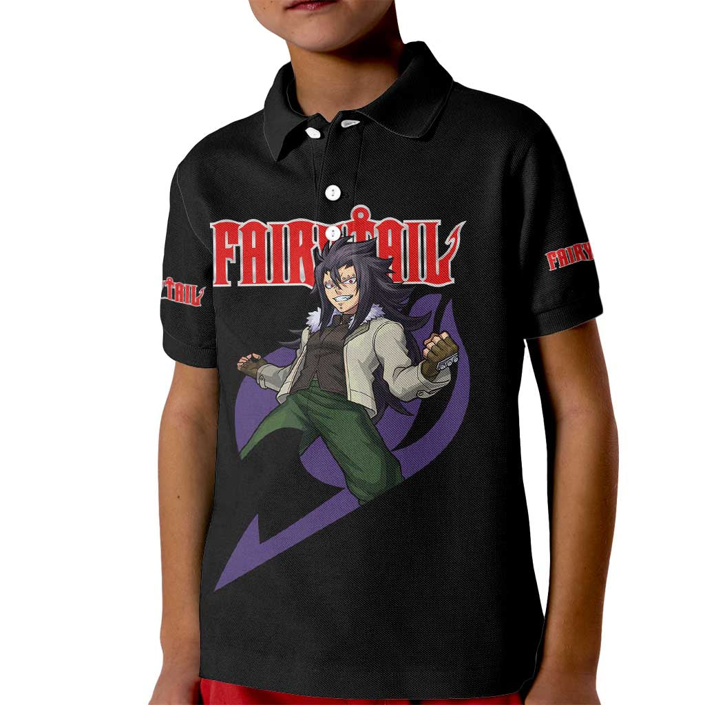 Gajeel Redfox - Fairy Tail Kid Polo Shirt Anime Style
