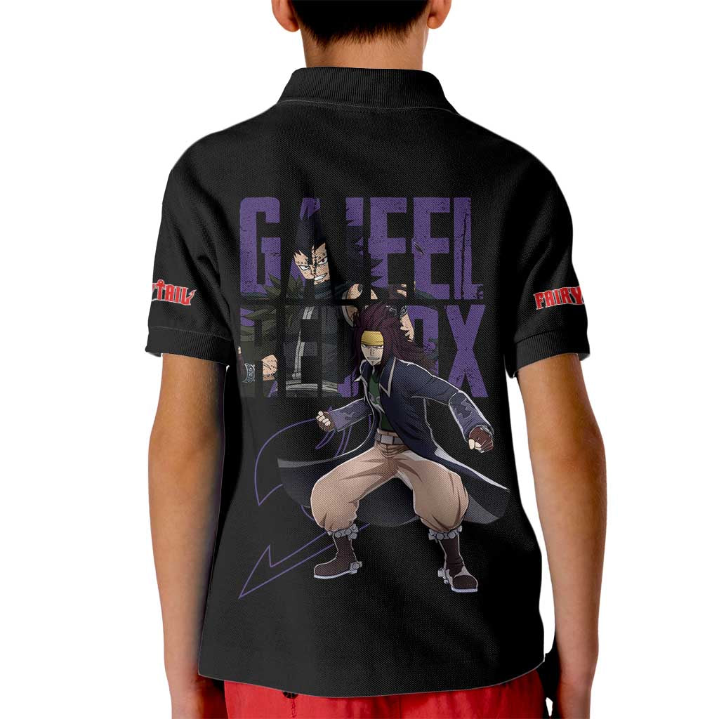 Gajeel Redfox - Fairy Tail Kid Polo Shirt Anime Style