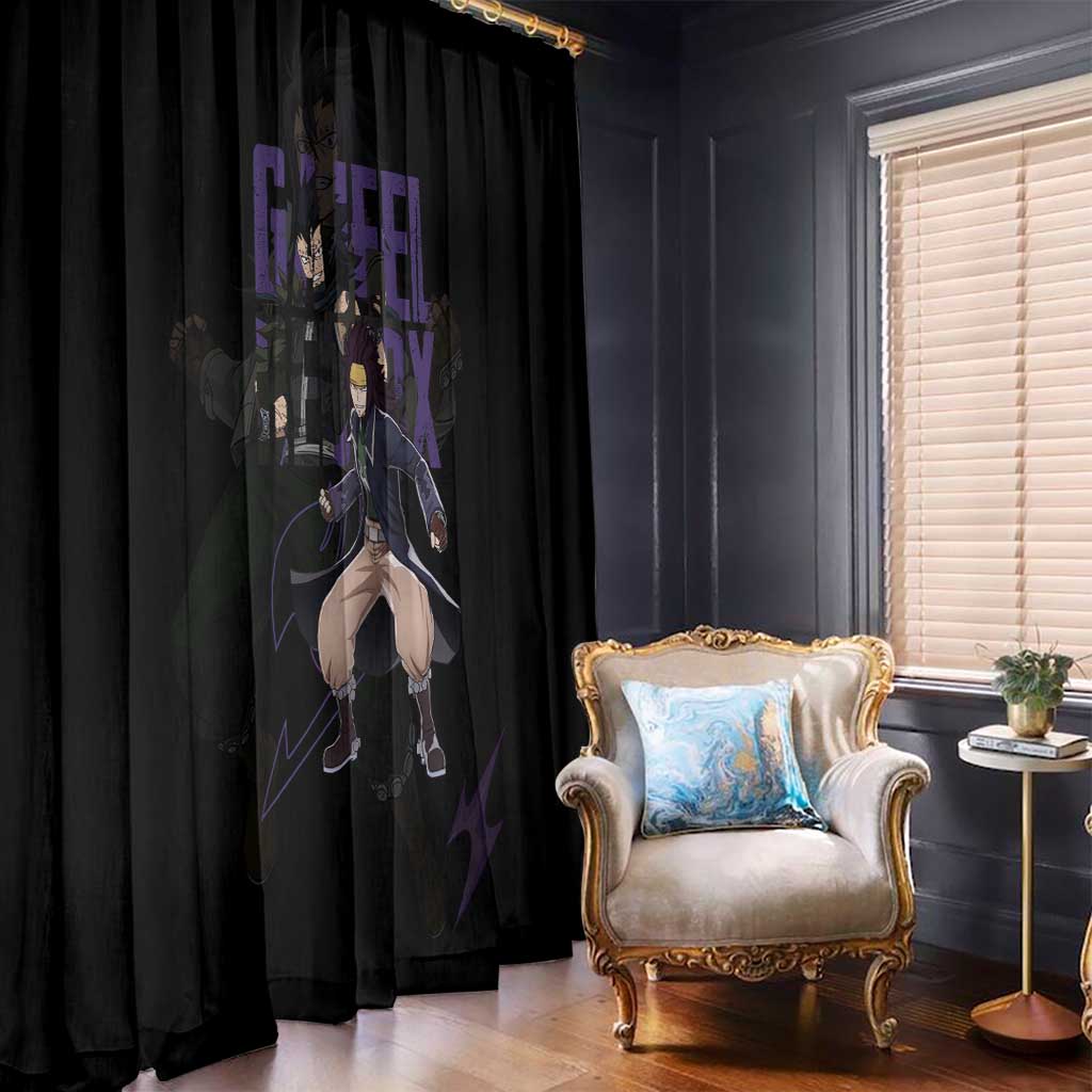 Gajeel Redfox - Fairy Tail Window Curtain Anime Style