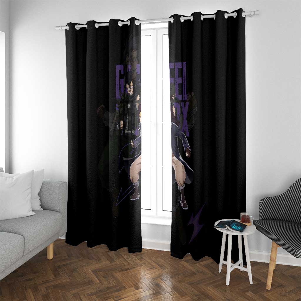 Gajeel Redfox - Fairy Tail Window Curtain Anime Style