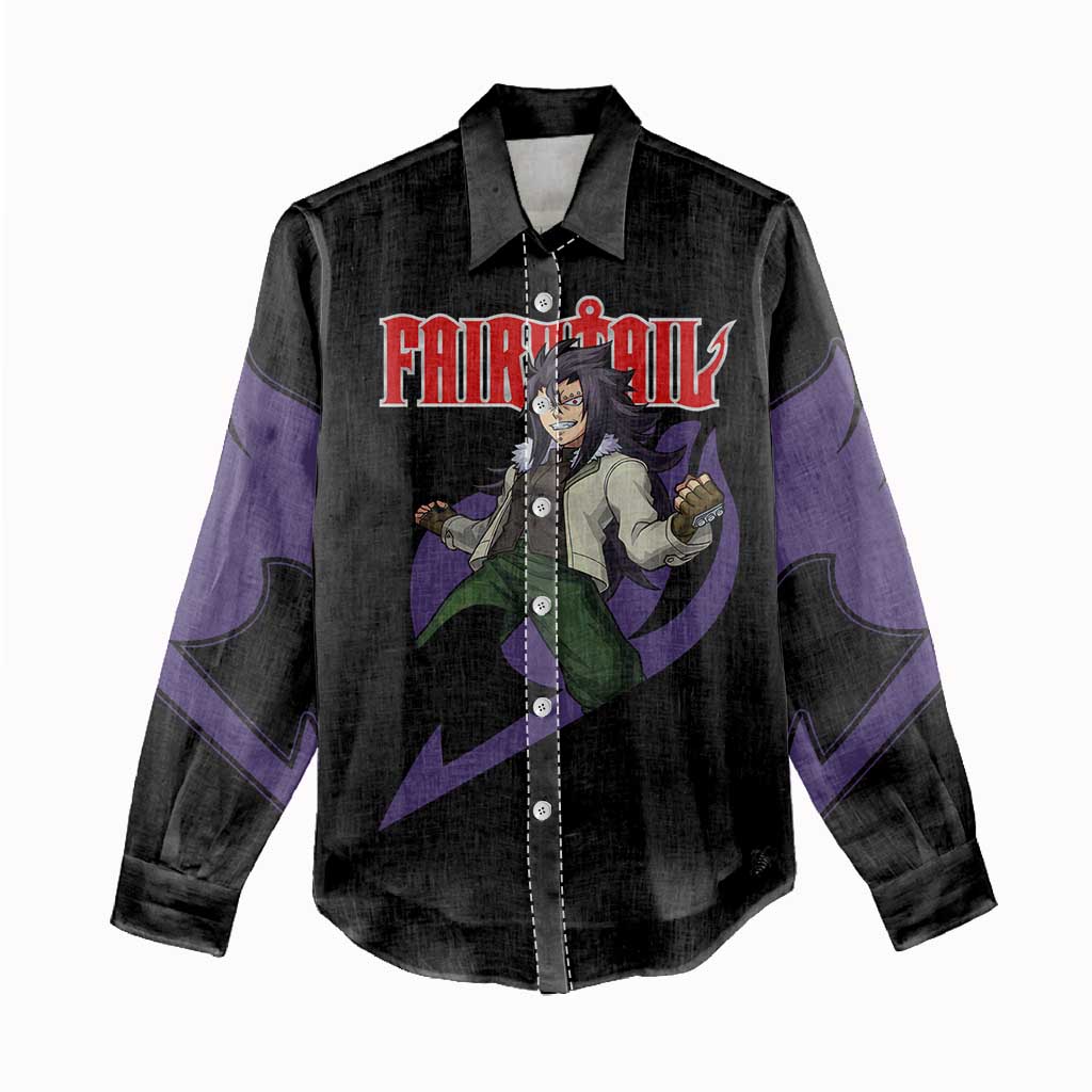 Gajeel Redfox - Fairy Tail Women Casual Shirt Anime Style
