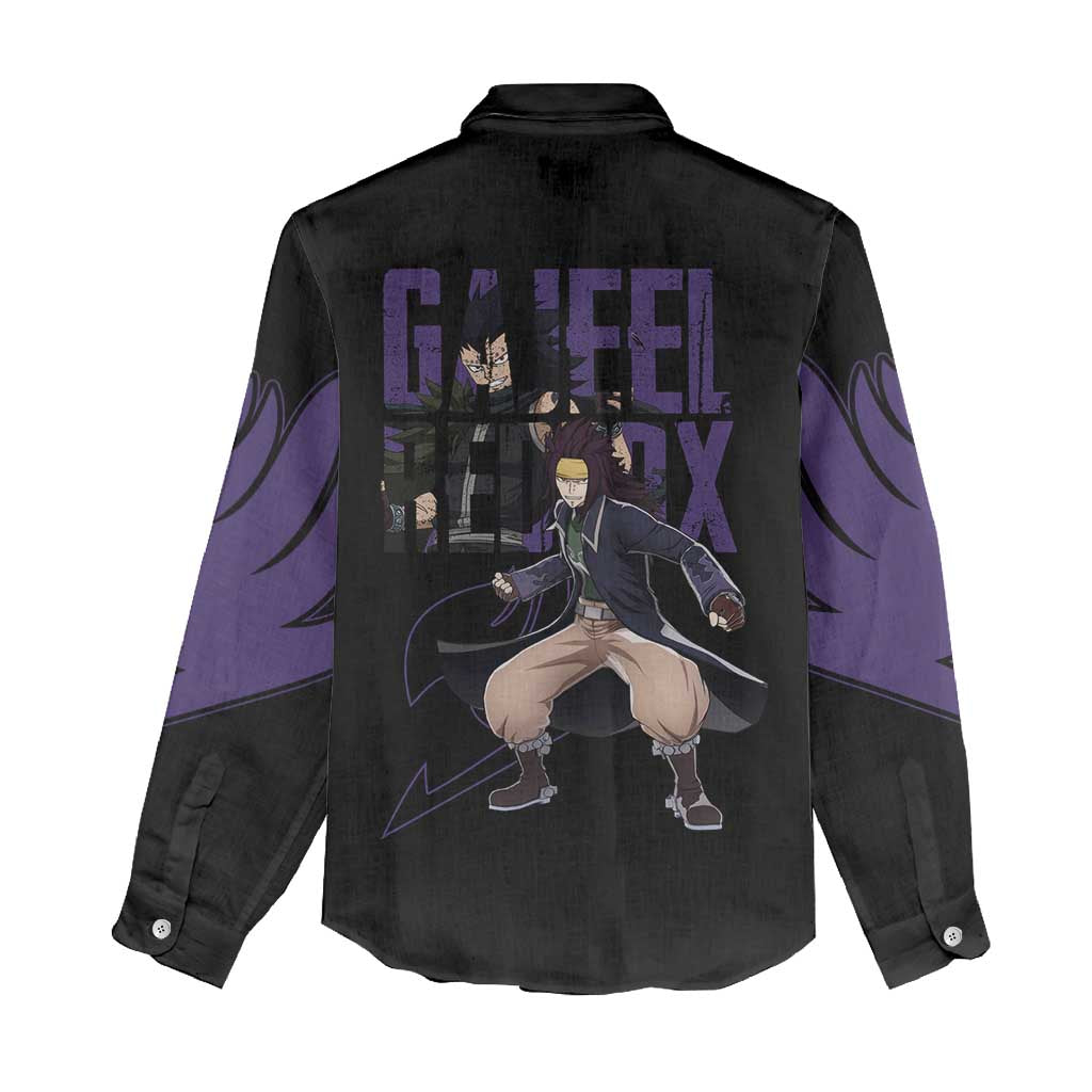 Gajeel Redfox - Fairy Tail Women Casual Shirt Anime Style