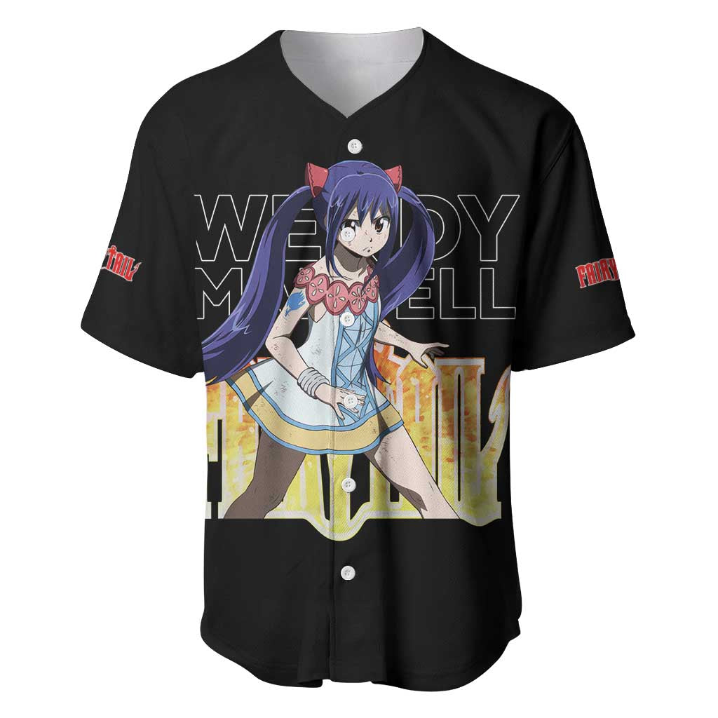 Wendy Marvell - Fairy Tail Baseball Jersey Anime Style