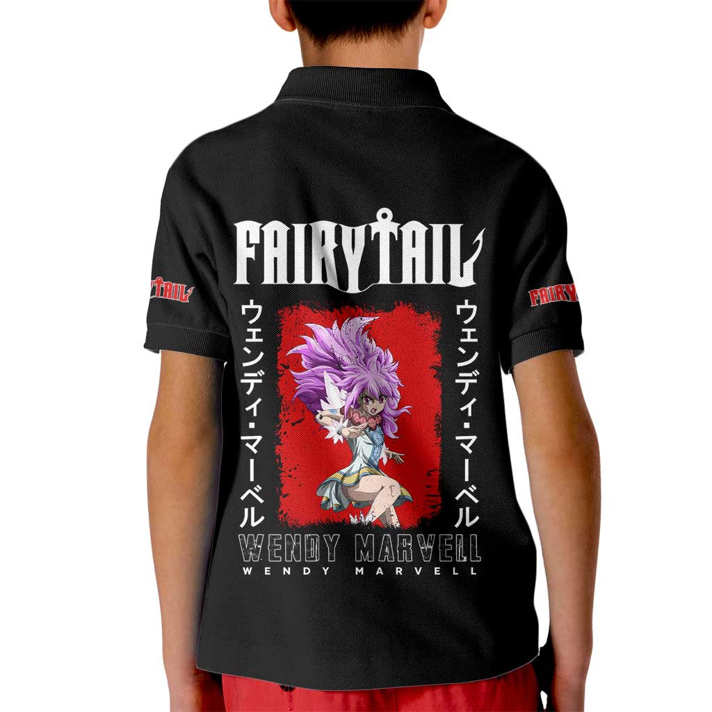 Wendy Marvell - Fairy Tail Kid Polo Shirt Anime Style