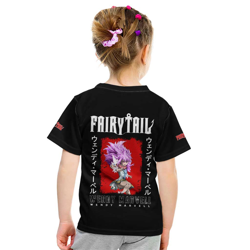Wendy Marvell - Fairy Tail Kid T Shirt Anime Style