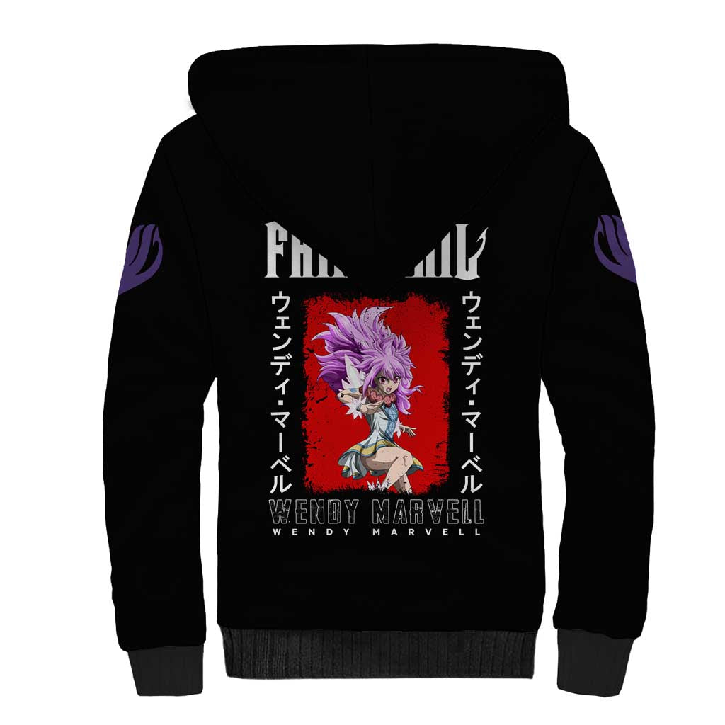 Wendy Marvell - Fairy Tail Sherpa Hoodie Anime Style