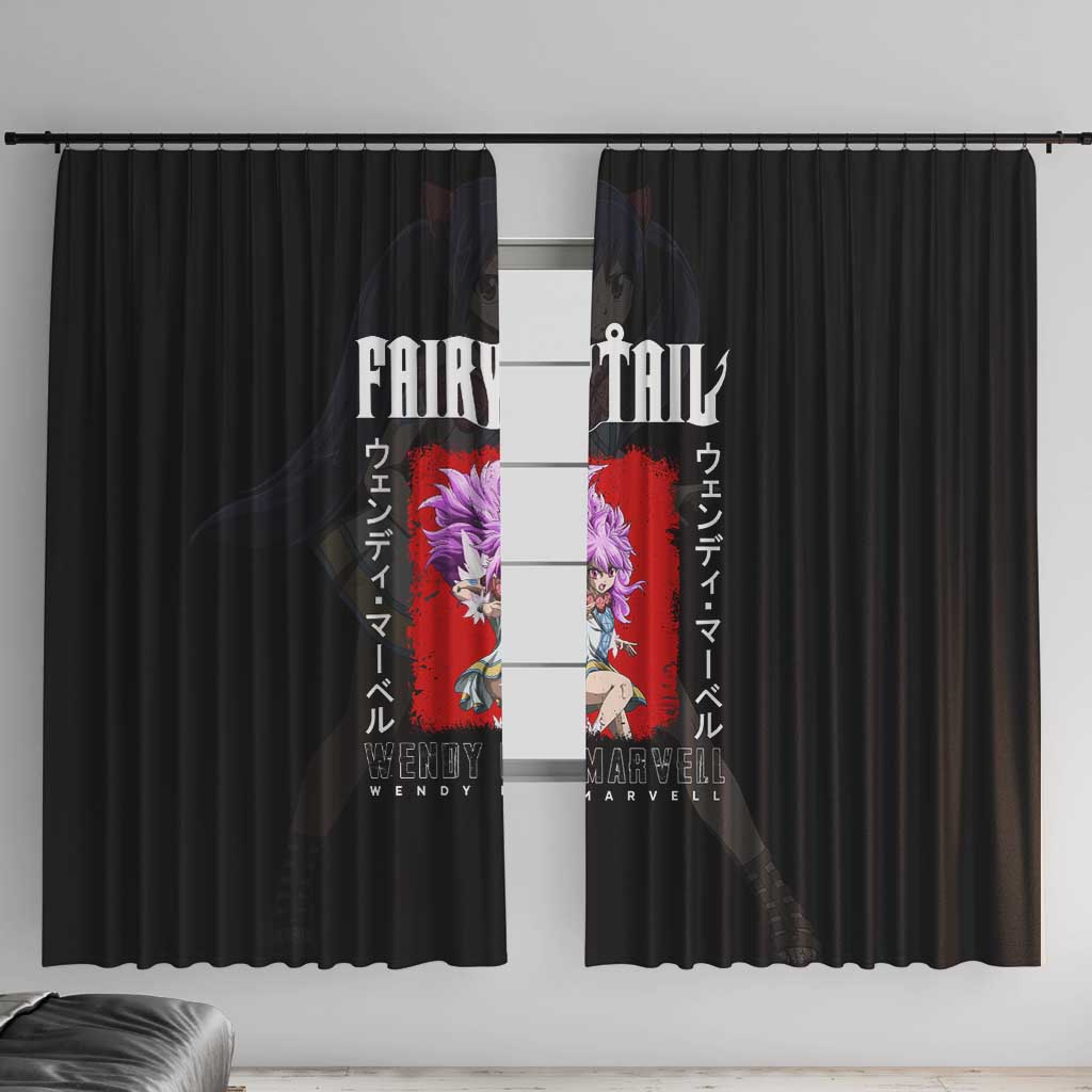 Wendy Marvell - Fairy Tail Window Curtain Anime Style