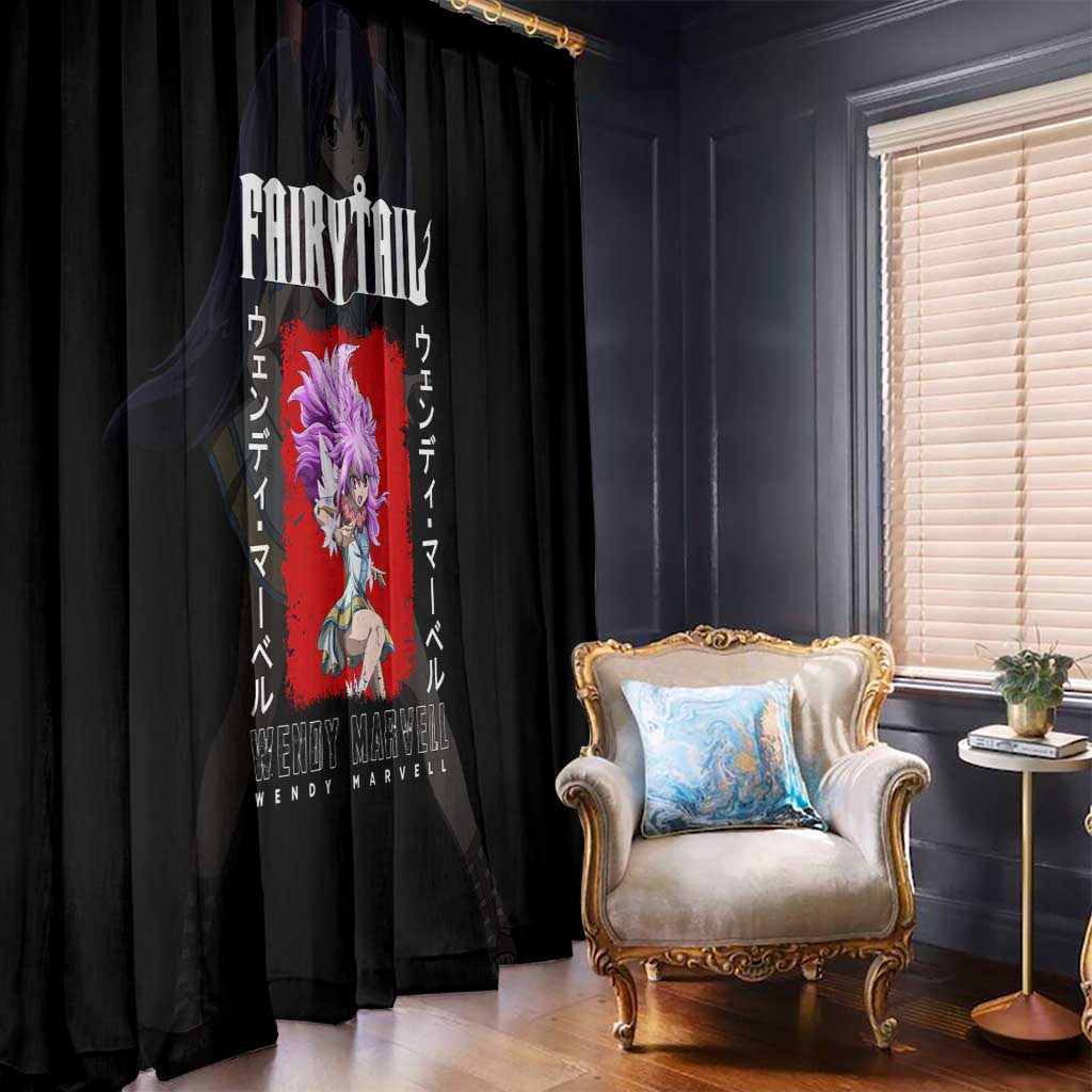 Wendy Marvell - Fairy Tail Window Curtain Anime Style