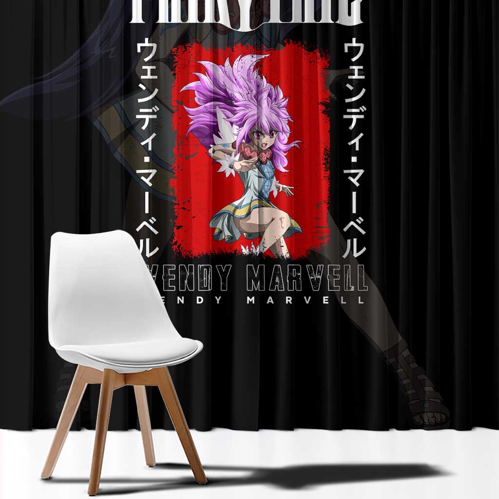 Wendy Marvell - Fairy Tail Window Curtain Anime Style