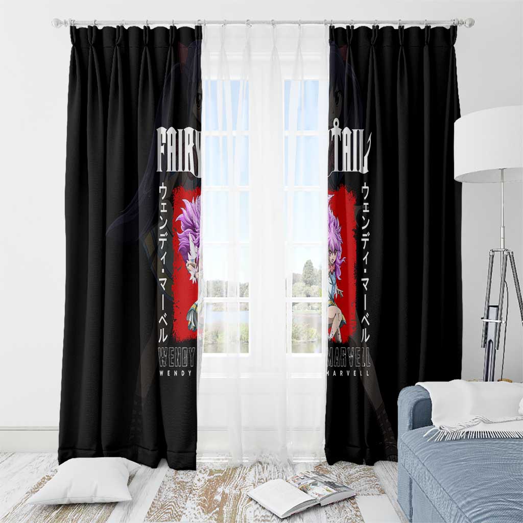 Wendy Marvell - Fairy Tail Window Curtain Anime Style