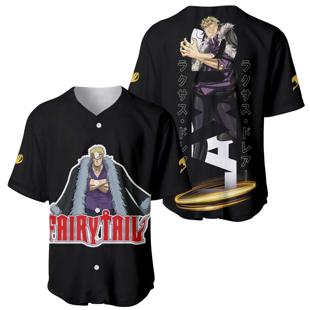 Laxus Dreyar - Fairy Tail Baseball Jersey Anime Style