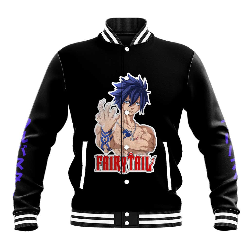 Gray Fullbuster - Fairy Tail Baseball Jacket Anime Style