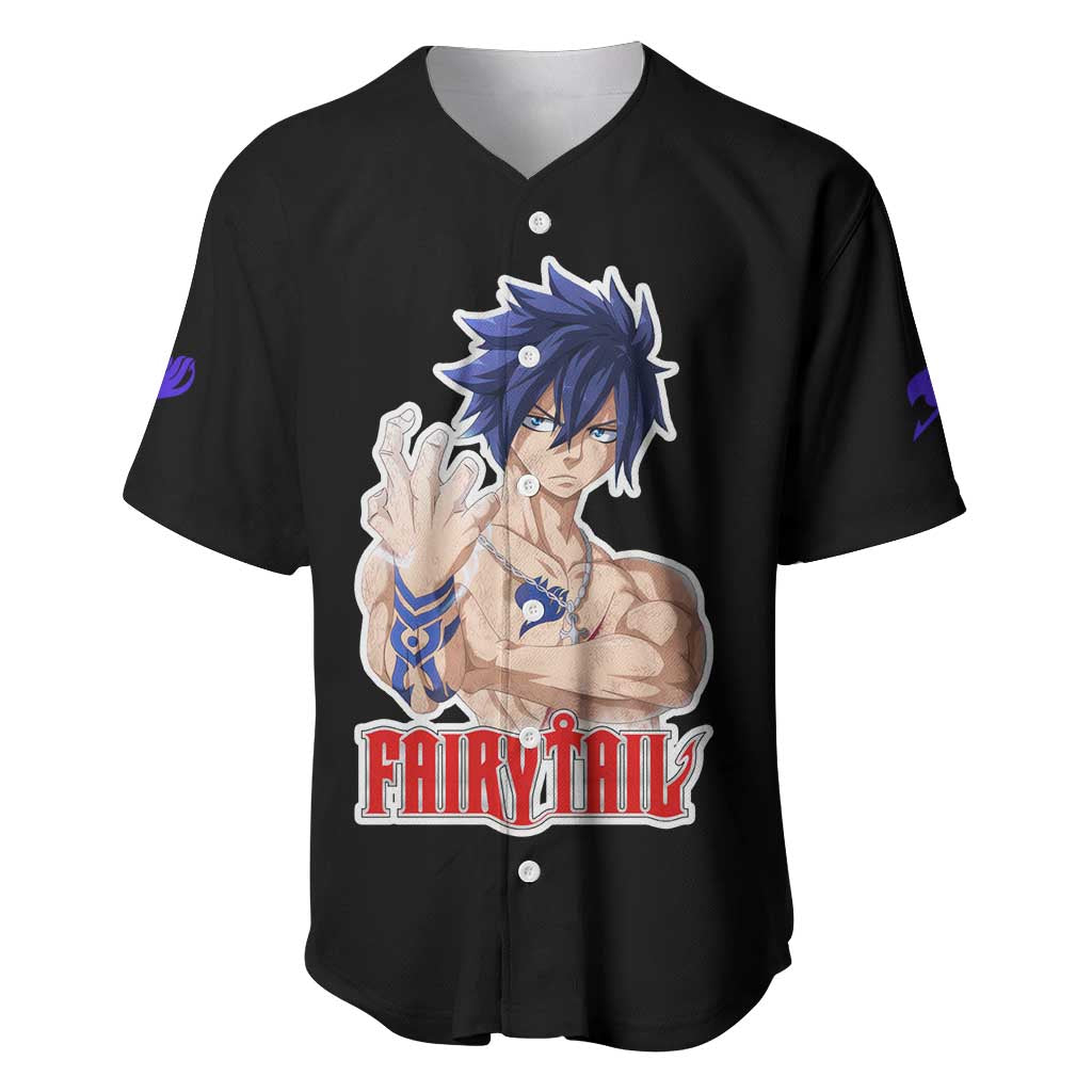 Gray Fullbuster - Fairy Tail Baseball Jersey Anime Style