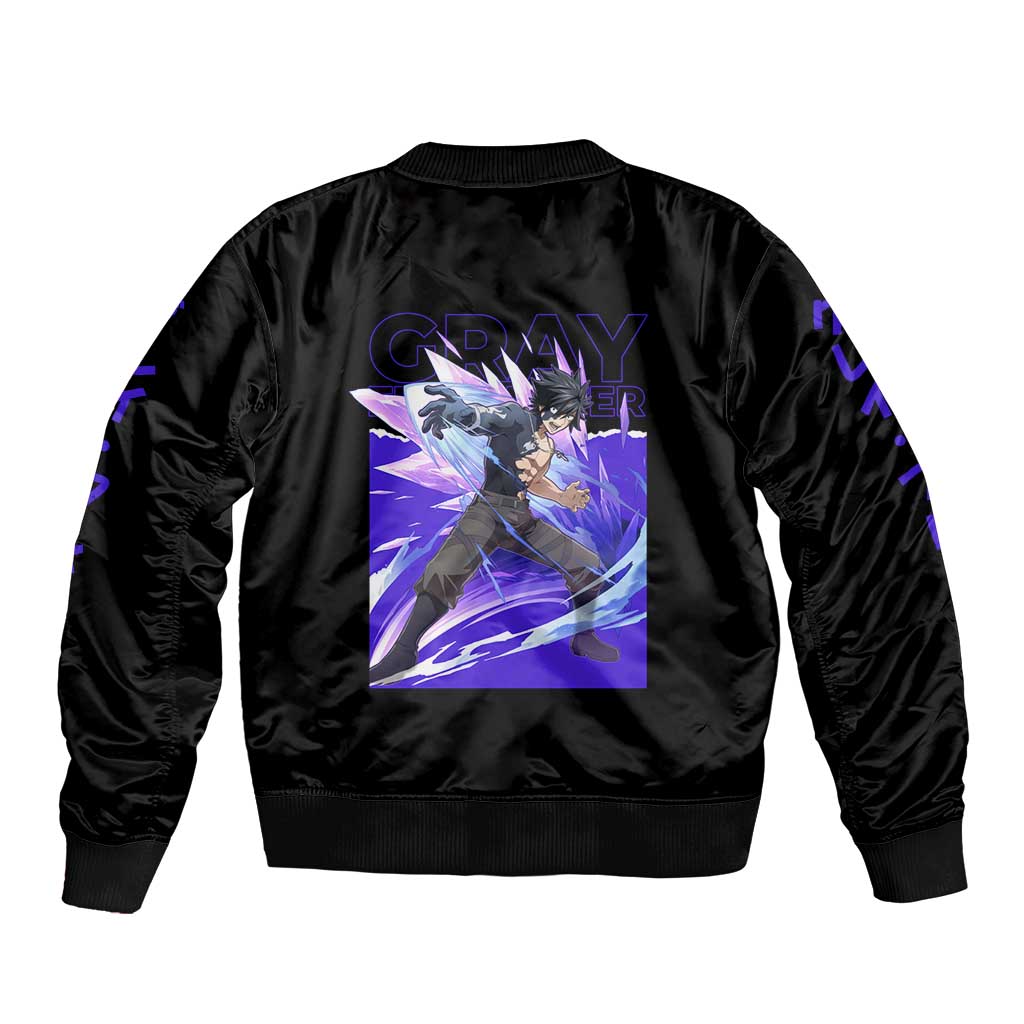 Gray Fullbuster - Fairy Tail Bomber Jacket Anime Style