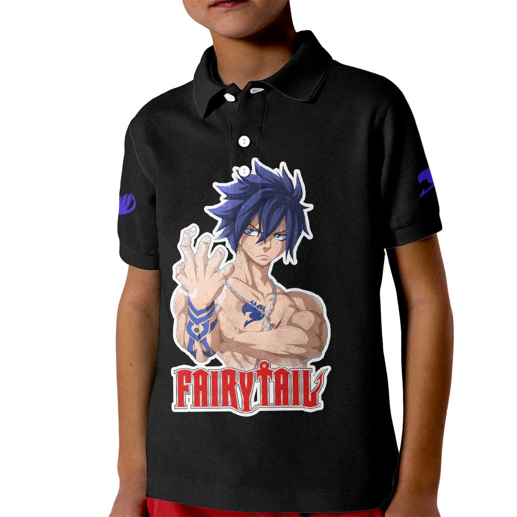 Gray Fullbuster - Fairy Tail Kid Polo Shirt Anime Style