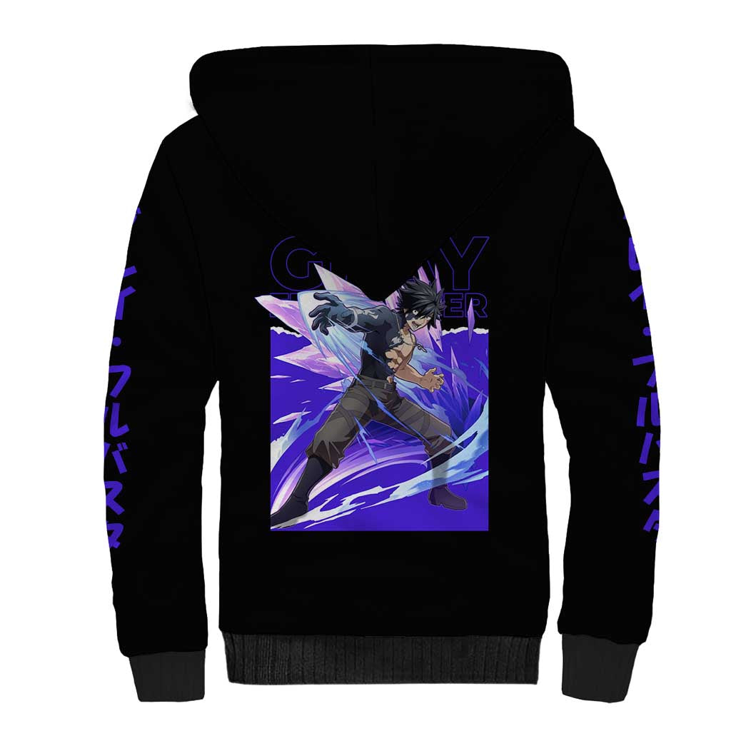 Gray Fullbuster - Fairy Tail Sherpa Hoodie Anime Style