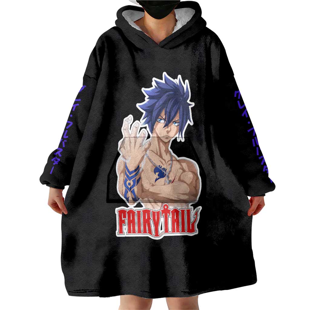 Gray Fullbuster - Fairy Tail Wearable Blanket Hoodie Anime Style