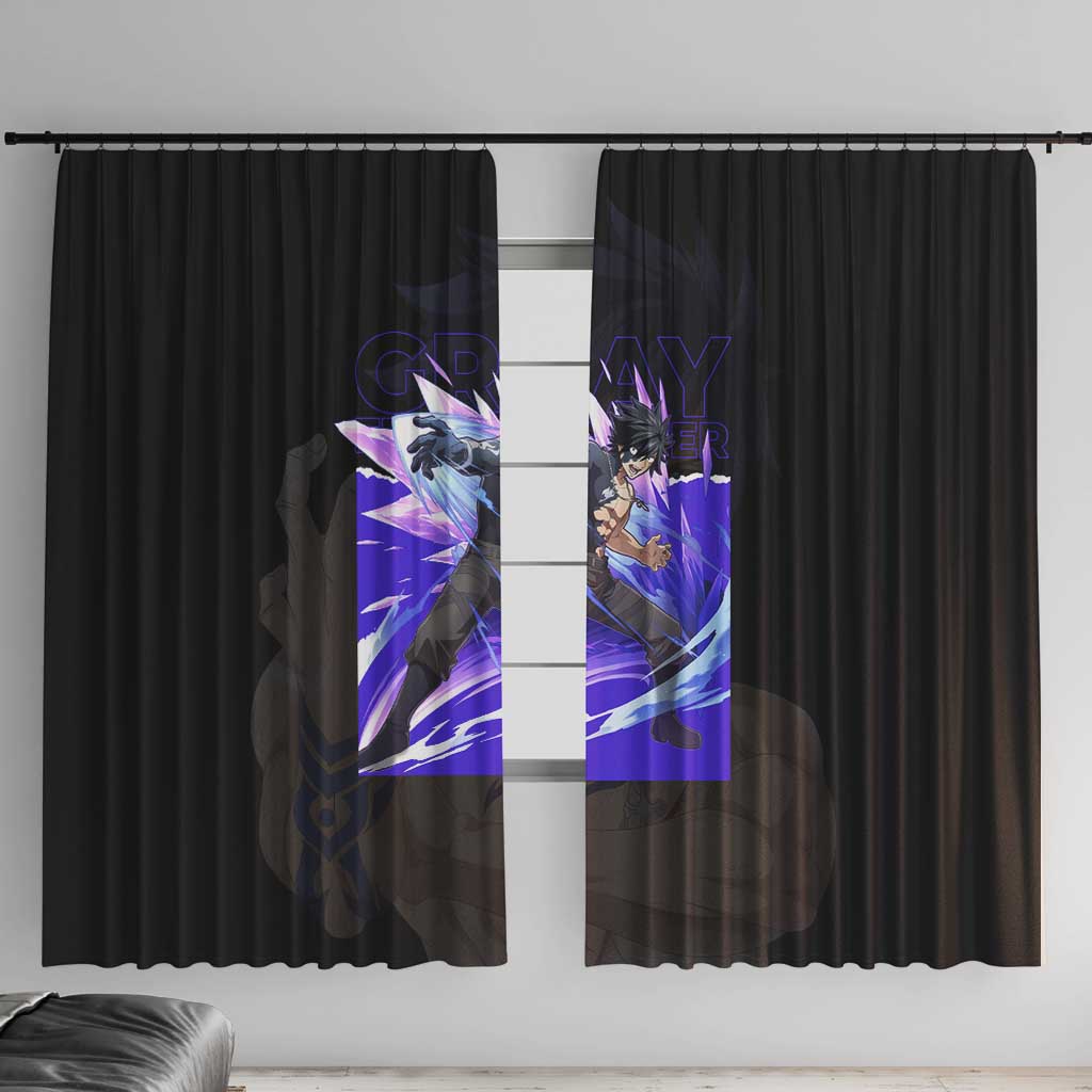 Gray Fullbuster - Fairy Tail Window Curtain Anime Style