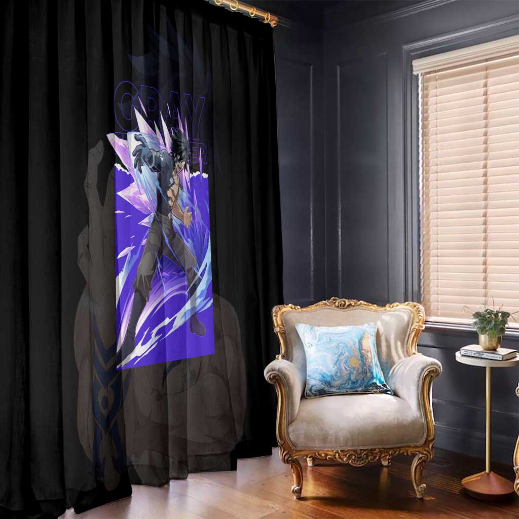 Gray Fullbuster - Fairy Tail Window Curtain Anime Style
