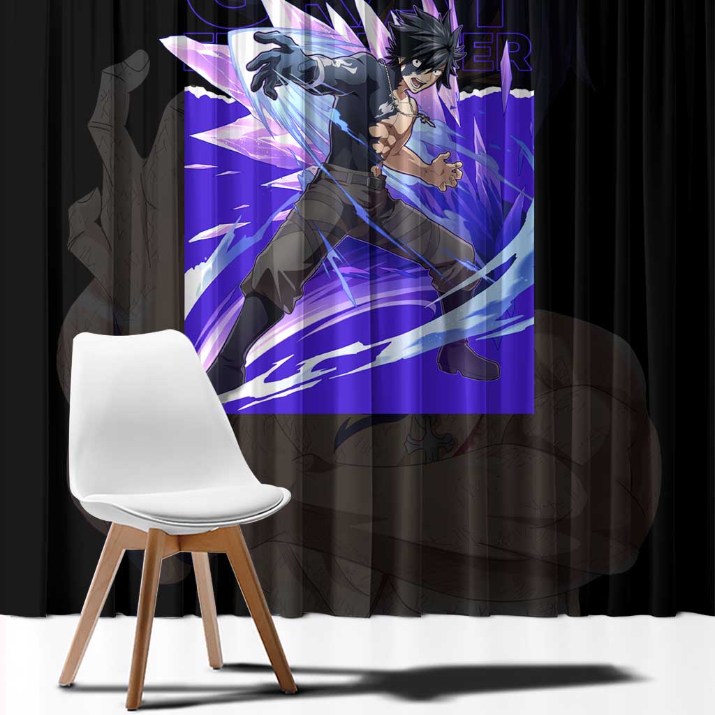 Gray Fullbuster - Fairy Tail Window Curtain Anime Style