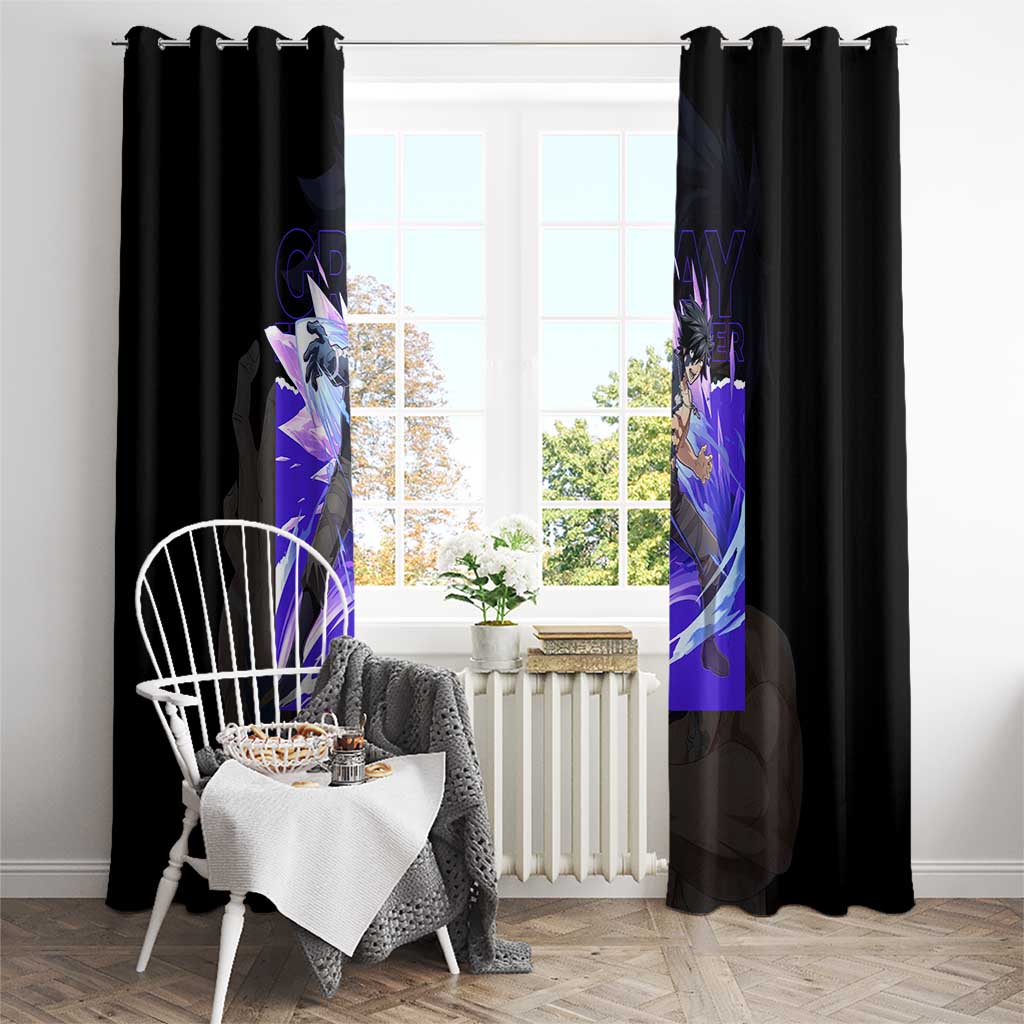 Gray Fullbuster - Fairy Tail Window Curtain Anime Style